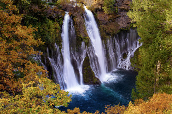 Картинка природа водопады водопад река лес