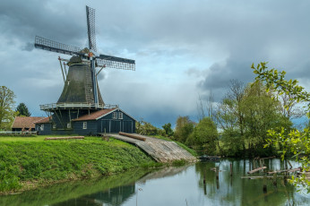 Картинка разное мельницы простор