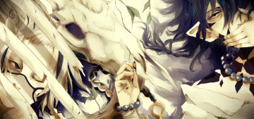 Картинка аниме животные +существа череп