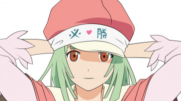 Картинка аниме bakemonogatari девушка взгляд фон