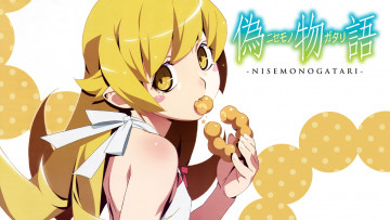 Картинка аниме bakemonogatari фон девушка взгляд