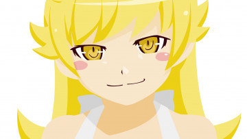 Картинка аниме bakemonogatari фон взгляд девушка