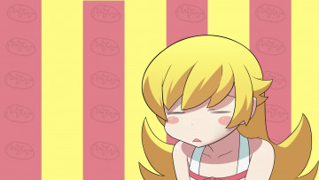 Картинка аниме bakemonogatari фон взгляд девушка