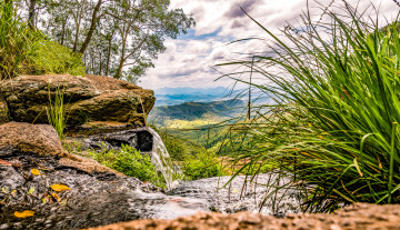 Картинка природа водопады водопад река лес