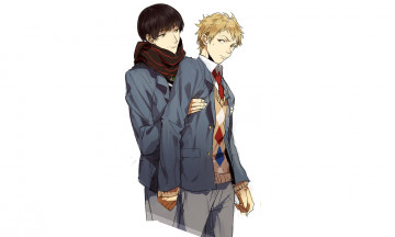 Картинка аниме kyoukai+no+kanata парни