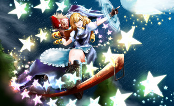 Картинка аниме touhou kirisame marisa