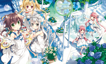 Картинка аниме город +улицы +здания fujima takuya