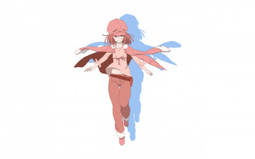 Картинка аниме bakemonogatari взгляд девушка фон