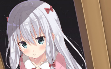 Картинка аниме eromanga-sensei девушка взгляд фон