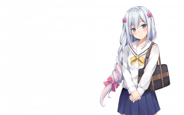 Картинка аниме eromanga-sensei фон девушка взгляд