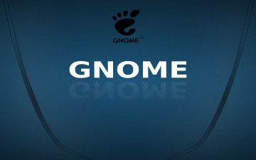 обоя компьютеры, gnome, фон, логотип