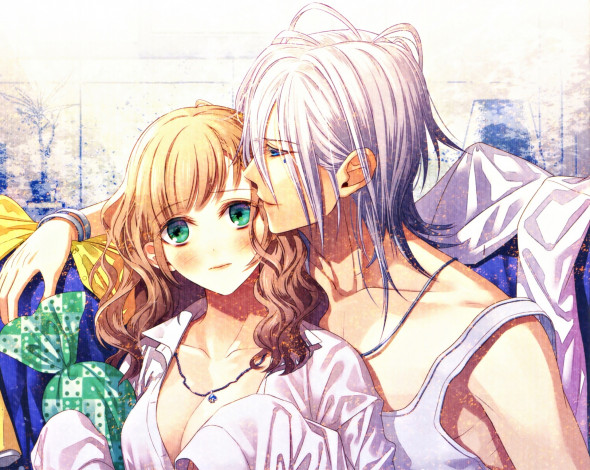 Обои картинки фото аниме, amnesia, двое