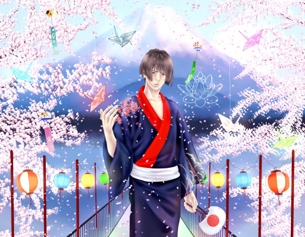 Обои картинки фото аниме, hetalia,  axis powers, парень