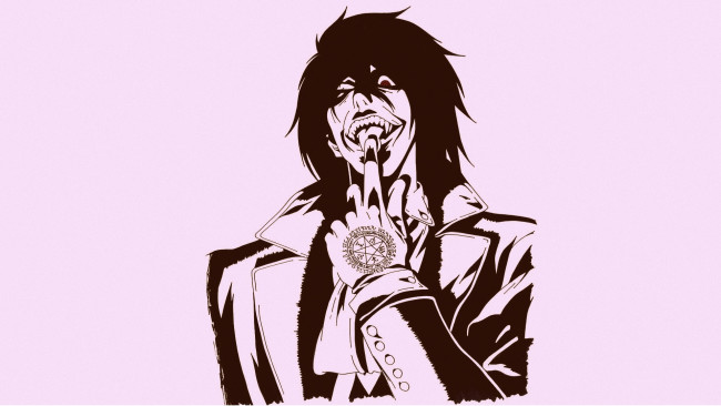 Обои картинки фото аниме, hellsing, алукард