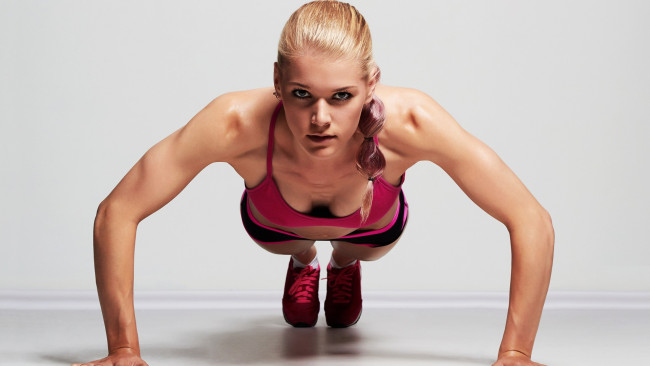 Обои картинки фото спорт, фитнес, девушка