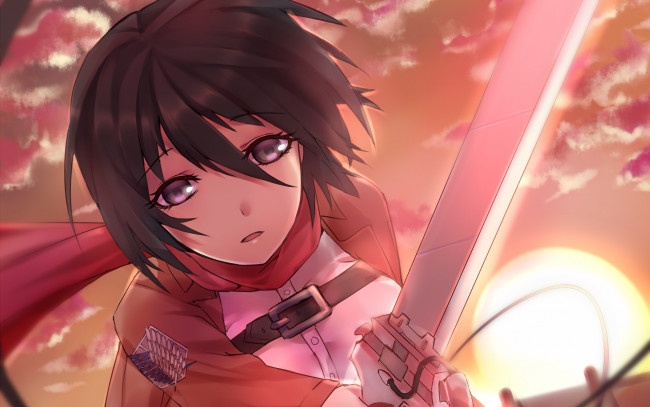 Обои картинки фото аниме, shingeki no kyojin, персонаж