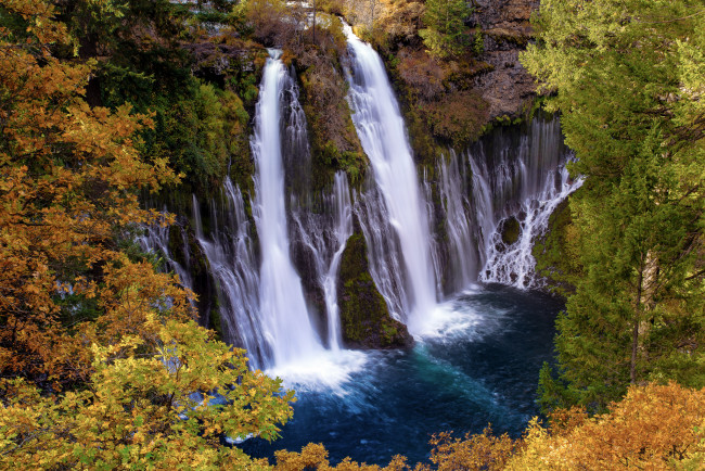 Обои картинки фото природа, водопады, водопад, река, лес