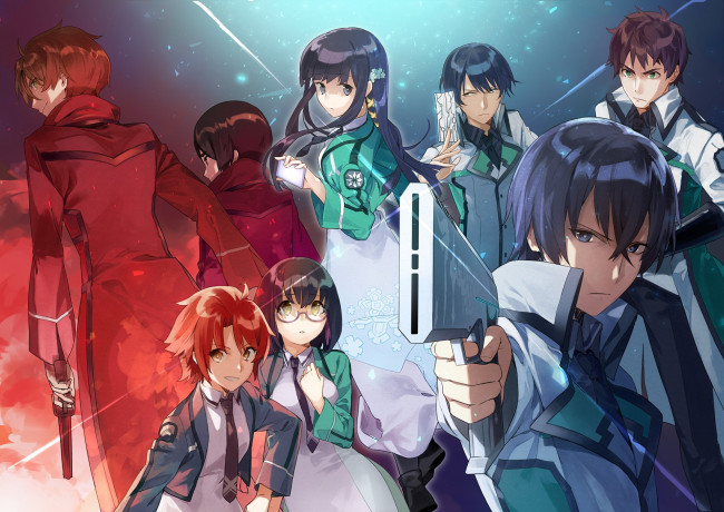 Обои картинки фото аниме, mahouka koukou no rettousei, oriental, seifuku, bishojo, asiatic, anime, weapon, mahou, the, irregular, at, magic, high, school, japanese, manga, asian, gun, girl, mahouka, koukou, no, rettousei