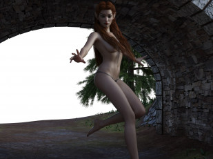 Картинка 3д+графика эльфы+ elves эльфийка взгляд фон