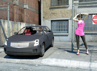 Картинка 3д+графика люди+ people фон взгляд девушка