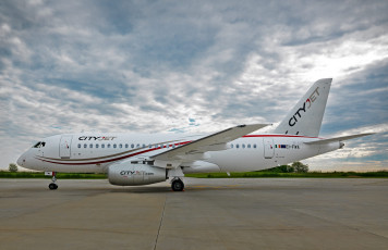 Картинка cityjet+-+sukhoi+superjet+100 авиация пассажирские+самолёты sukhoi ssj100 пассажирский лайнер ирландская пассажирская авиакомпания сityjet