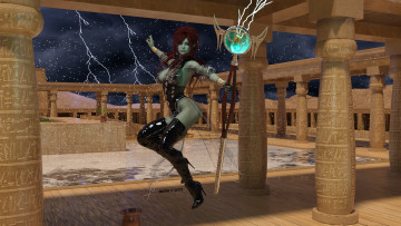 Картинка 3д+графика фантазия+ fantasy фон взгляд девушка