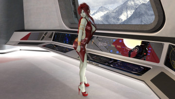 Картинка 3д+графика фантазия+ fantasy фон взгляд девушка