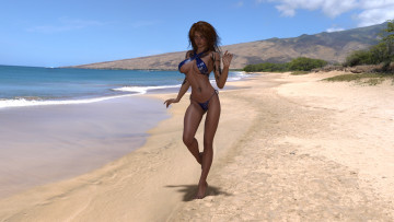 Картинка 3д+графика люди+ people фон взгляд девушка