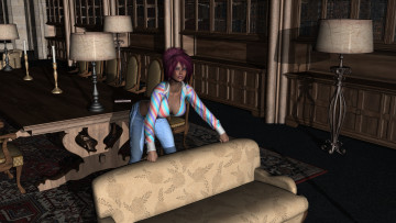 Картинка 3д+графика люди+ people фон взгляд девушка