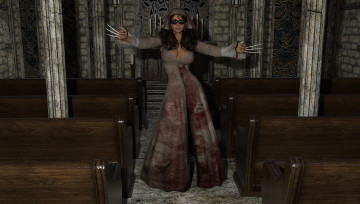 Картинка 3д+графика фантазия+ fantasy девушка фон взгляд