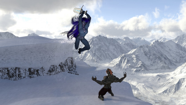 Обои картинки фото 3д графика, фантазия , fantasy, фон, взгляд, девушка