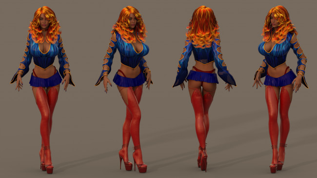 Обои картинки фото 3д графика, люди , people, фон, взгляд, девушка