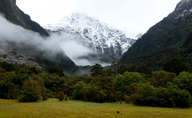 Обои картинки фото природа, горы, туман