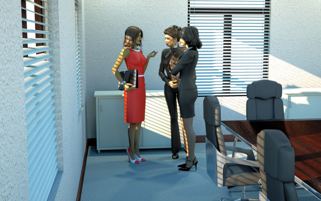 Обои картинки фото 3д графика, люди , people, фон, взгляд, девушки