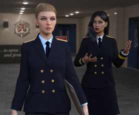 обоя she wolf, 3д графика, фантазия , fantasy, фон, девушки, взгляд