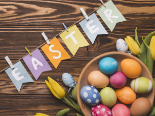 Картинка праздничные пасха яйца фон