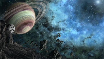 Картинка космос арт звезды галактика вселенная планета