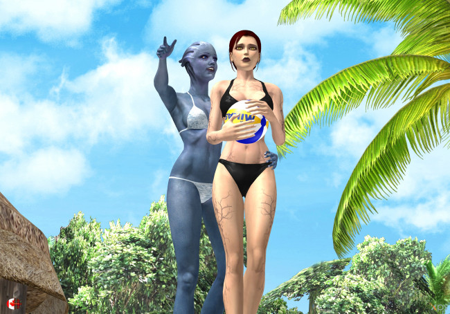 Обои картинки фото 3д графика, фантазия , fantasy, фон, взгляд, девушка