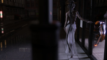 Картинка 3д+графика люди+ people девушка фон коса