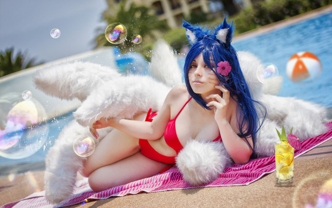 Обои картинки фото девушки, - креатив,  косплей, косплей, cosplay, dark, yordle