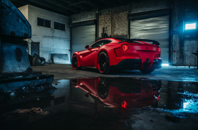 Обои картинки фото автомобили, ferrari, red, novitec, n-1, largo, f12