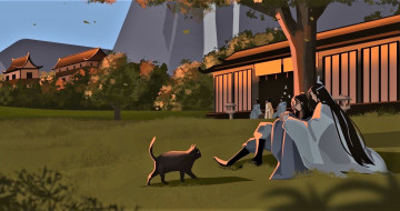 Картинка аниме mo+dao+zu+shi лань ванцзи вэй усянь кот