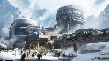 Картинка фэнтези иные+миры +иные+времена станция