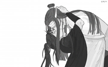 Картинка аниме mo+dao+zu+shi вэй усянь лань ванцзи поцелуй