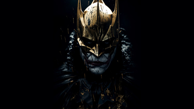 Обои картинки фото рисованное, кино,  мультфильмы, joker, batman, нейросети