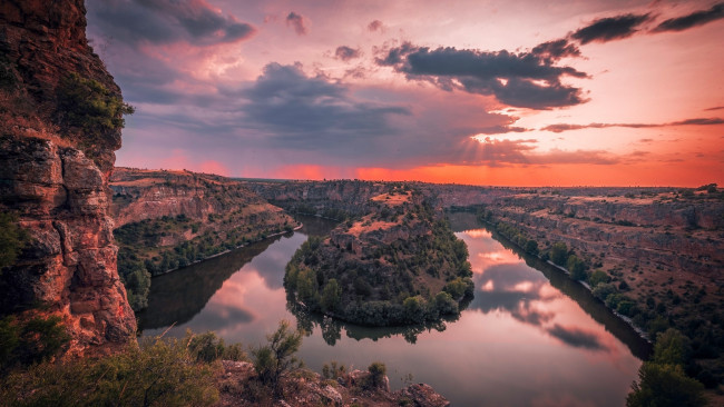 Обои картинки фото the duraton river, segovia, spain, природа, реки, озера, the, duraton, river