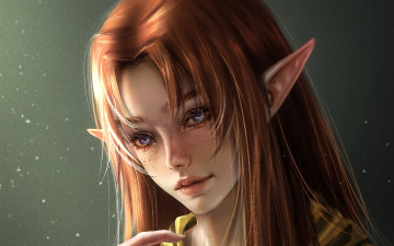 Картинка фэнтези эльфы эльфийка лицо