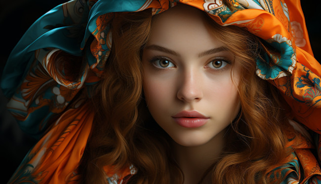 Обои картинки фото 3д графика, портреты и лица , portraits and faсes, рыжие, волосы