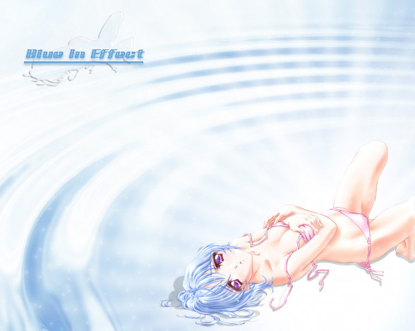 Обои картинки фото blue, in, effect, аниме, full, metal, panic