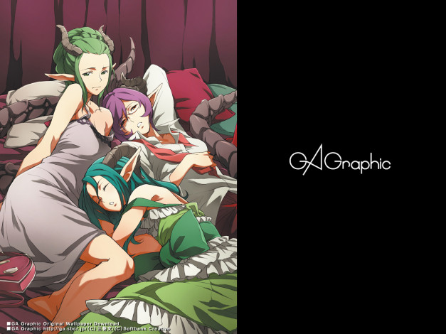 Обои картинки фото аниме, gagraphic